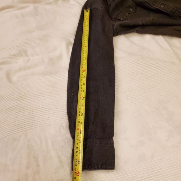 Levi's Classic Casual Snap Button Down Shirt - Marble Black - Picture 11 of 12